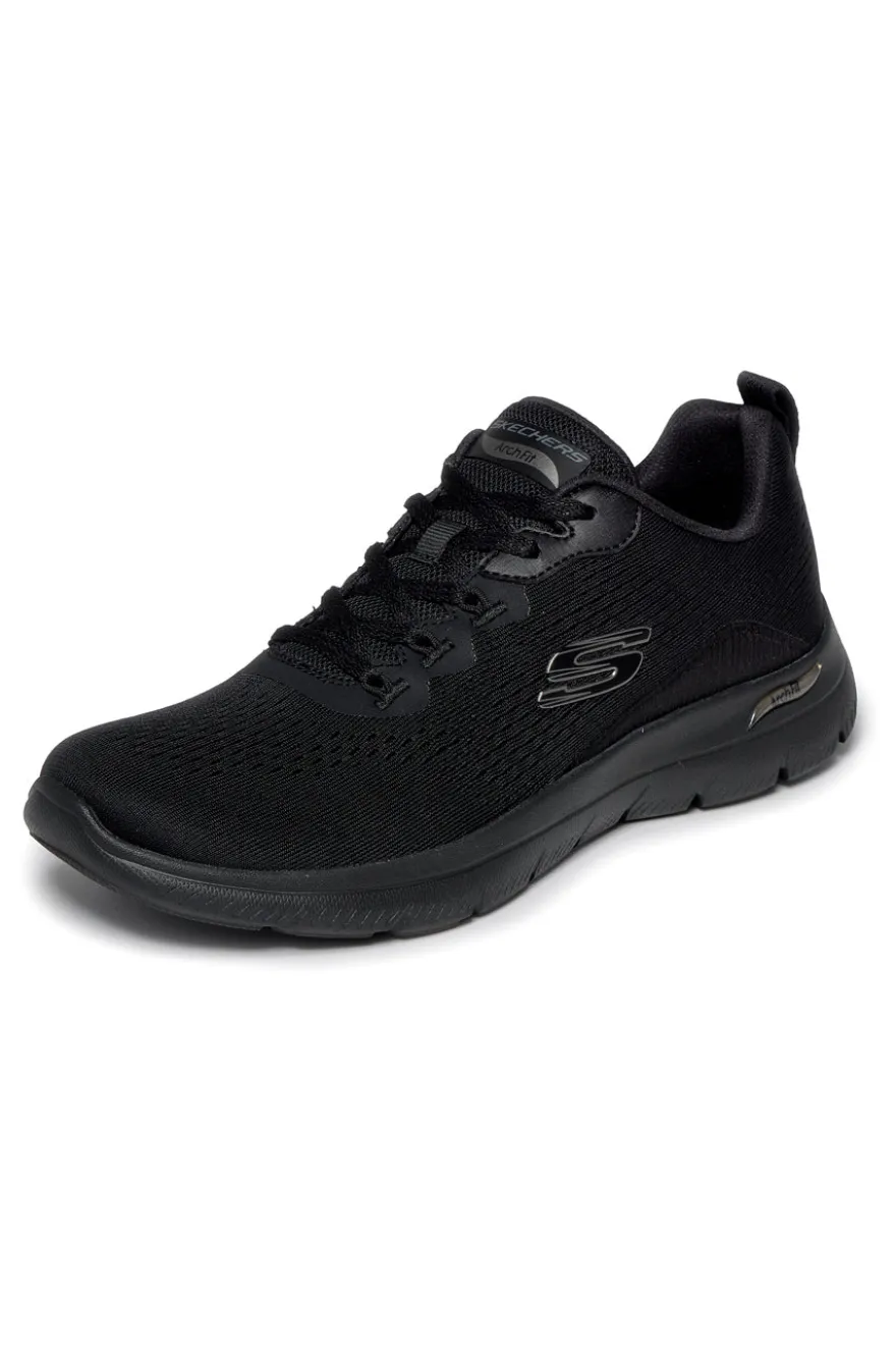 Scarpe sportive nero in mesh Skechers Arch fit summits daily flow