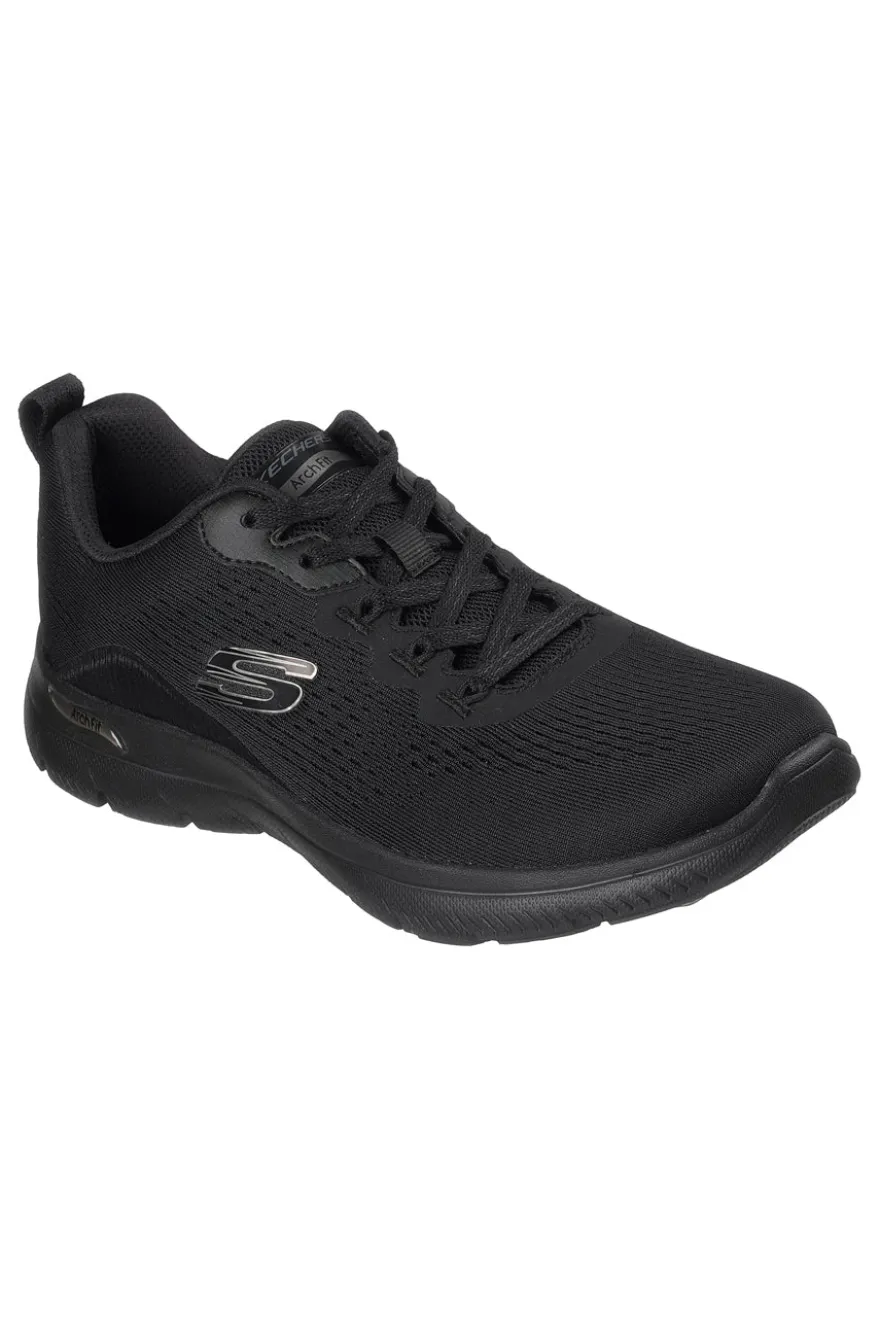 Scarpe sportive nero in mesh Skechers Arch fit summits daily flow