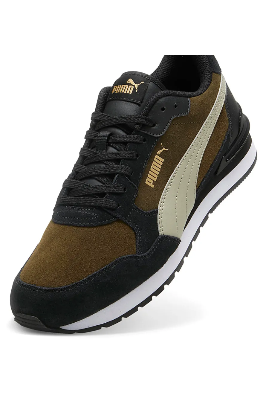 Scarpe sportive verde oliva con dettagli in suede Puma ST RUNNER V4 SD