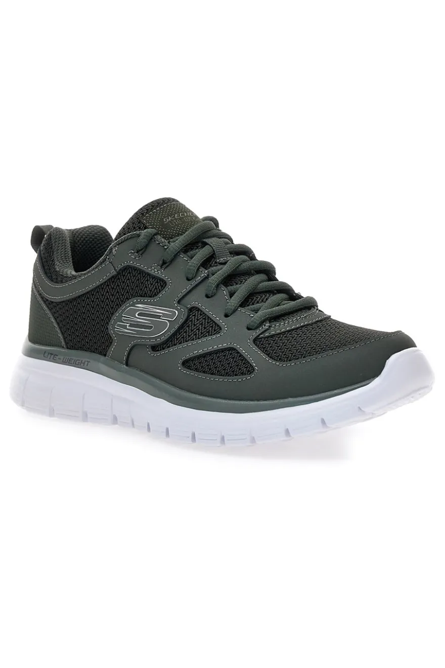 Scarpe sportive verde scuro leggere con Memory Foam Skechers Burns - Agoura