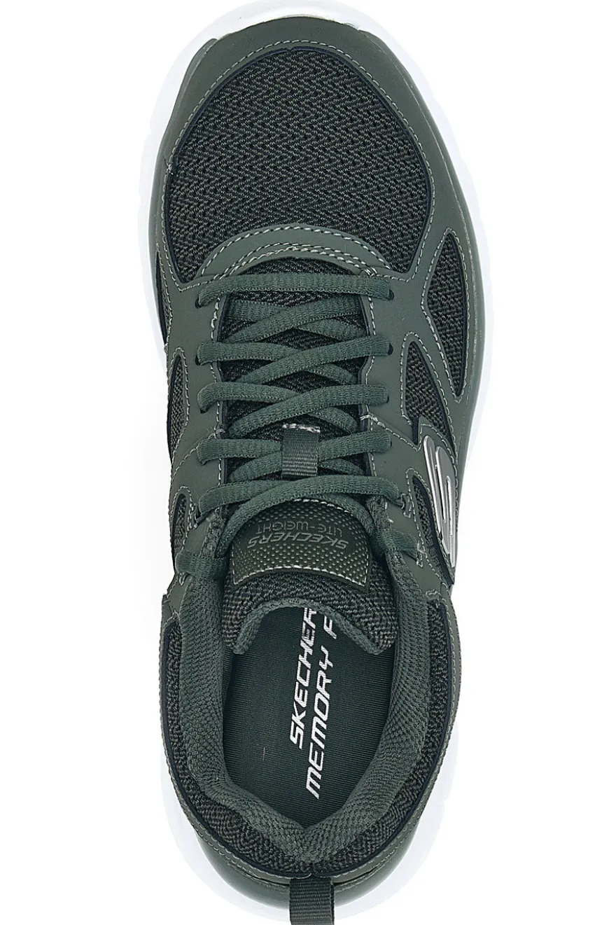 Scarpe sportive verde scuro leggere con Memory Foam Skechers Burns - Agoura