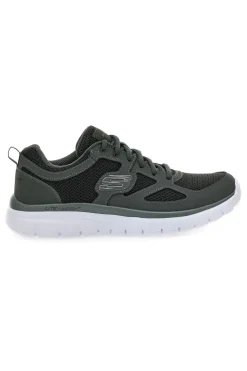 Scarpe sportive verde scuro leggere con Memory Foam Skechers Burns - Agoura