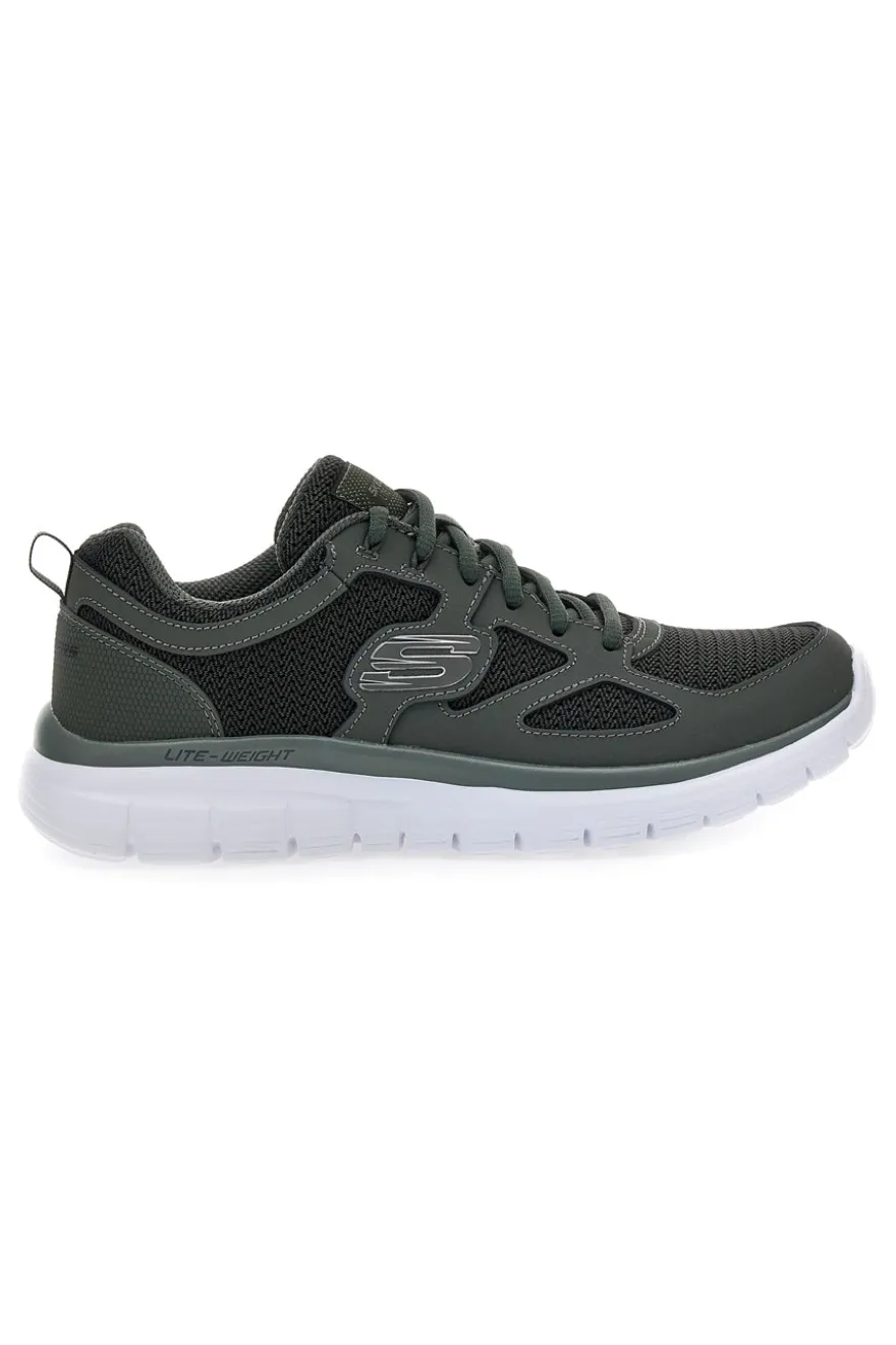 Scarpe sportive verde scuro leggere con Memory Foam Skechers Burns - Agoura