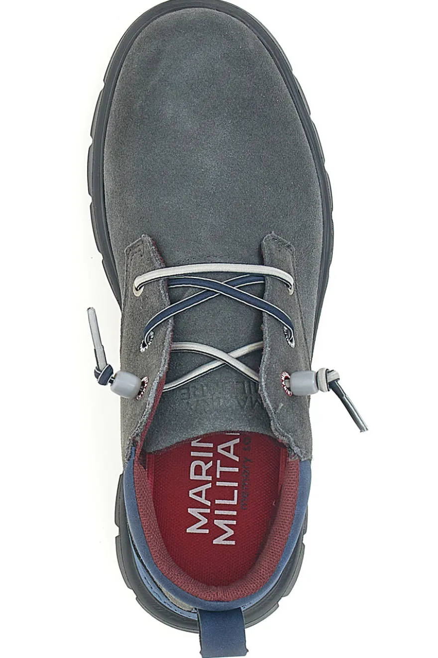 Scarpe Stringate Alte Grigie Marina Militare 982
