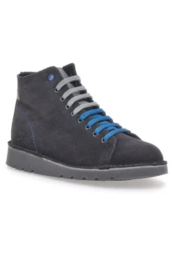 Scarpe Stringate Alte Grigie In Pelle Scamosciata Pittarello Tierra 1280