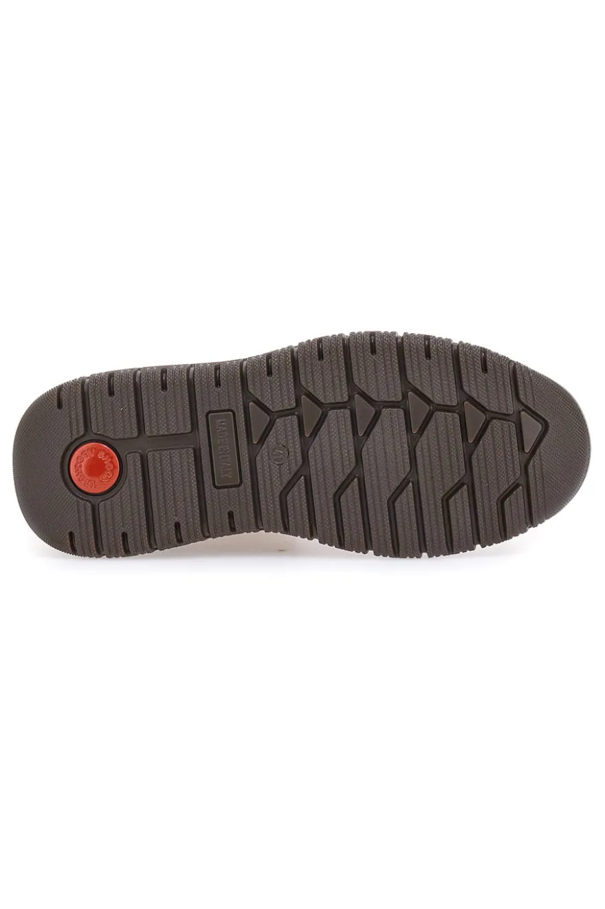 Scarpe Stringate Alte Marroni In Vera Pelle Imac 652250