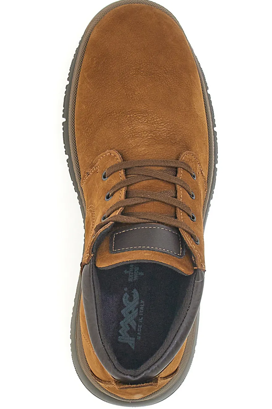 Scarpe Stringate Alte Marroni In Vera Pelle Imac 652250