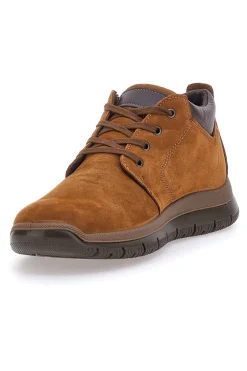 Scarpe Stringate Alte Marroni In Vera Pelle Imac 652250