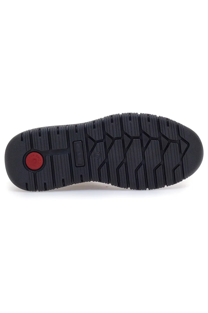 Scarpe Stringate Alte Marrone Fango In Vera Pelle Imac 652250