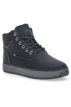 Scarpe Stringate Alte Nere Jhoes Land 324130