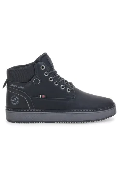 Scarpe Stringate Alte Nere Jhoes Land 324130
