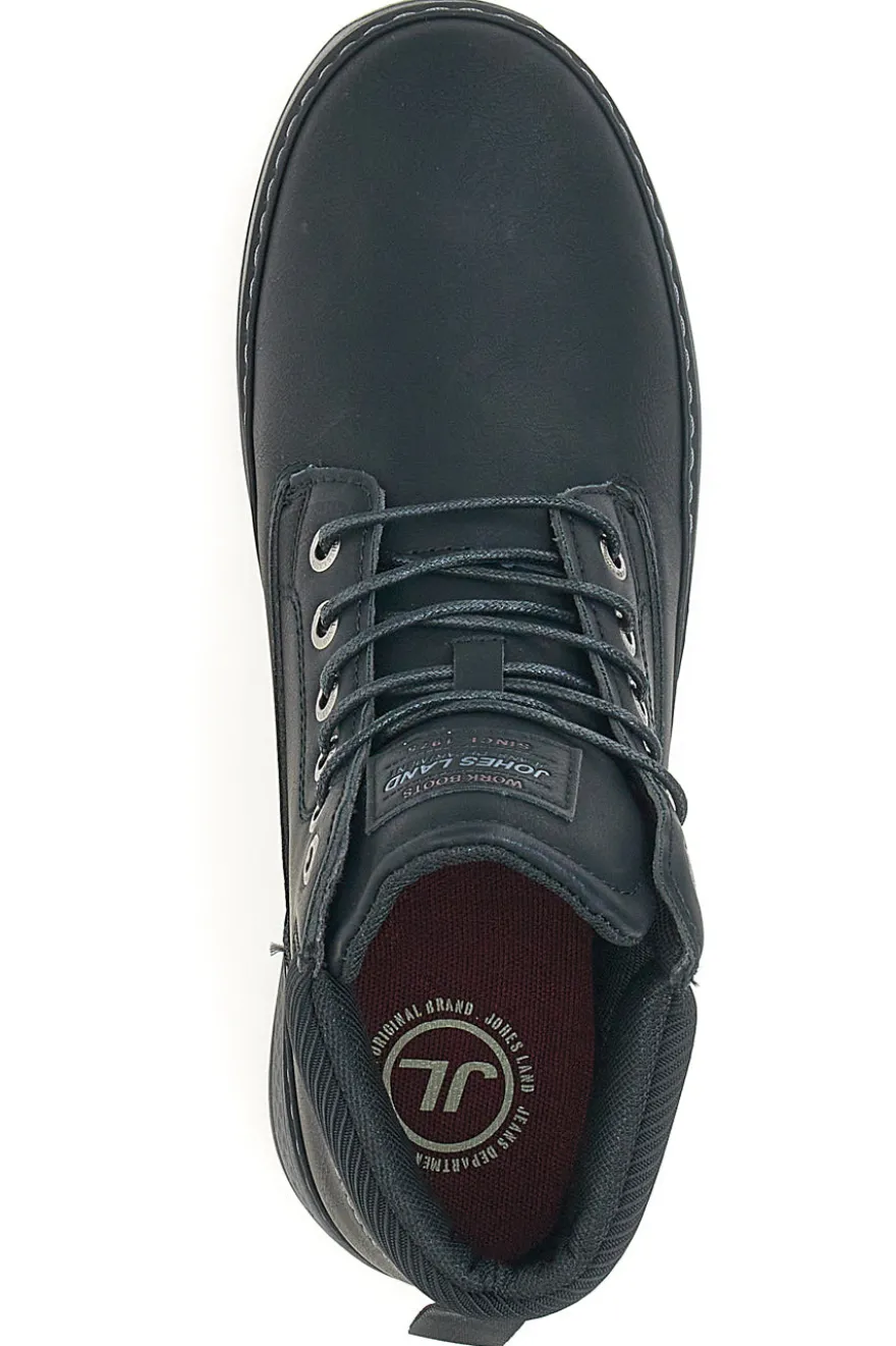 Scarpe Stringate Alte Nere Jhoes Land 324130