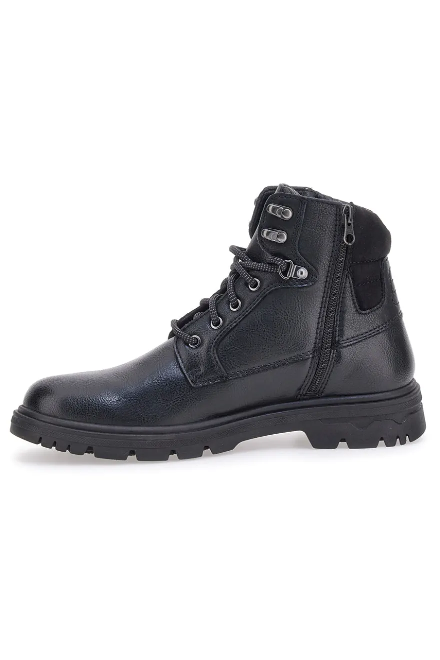 Scarpe Stringate Alte Nere Johes Land 2302