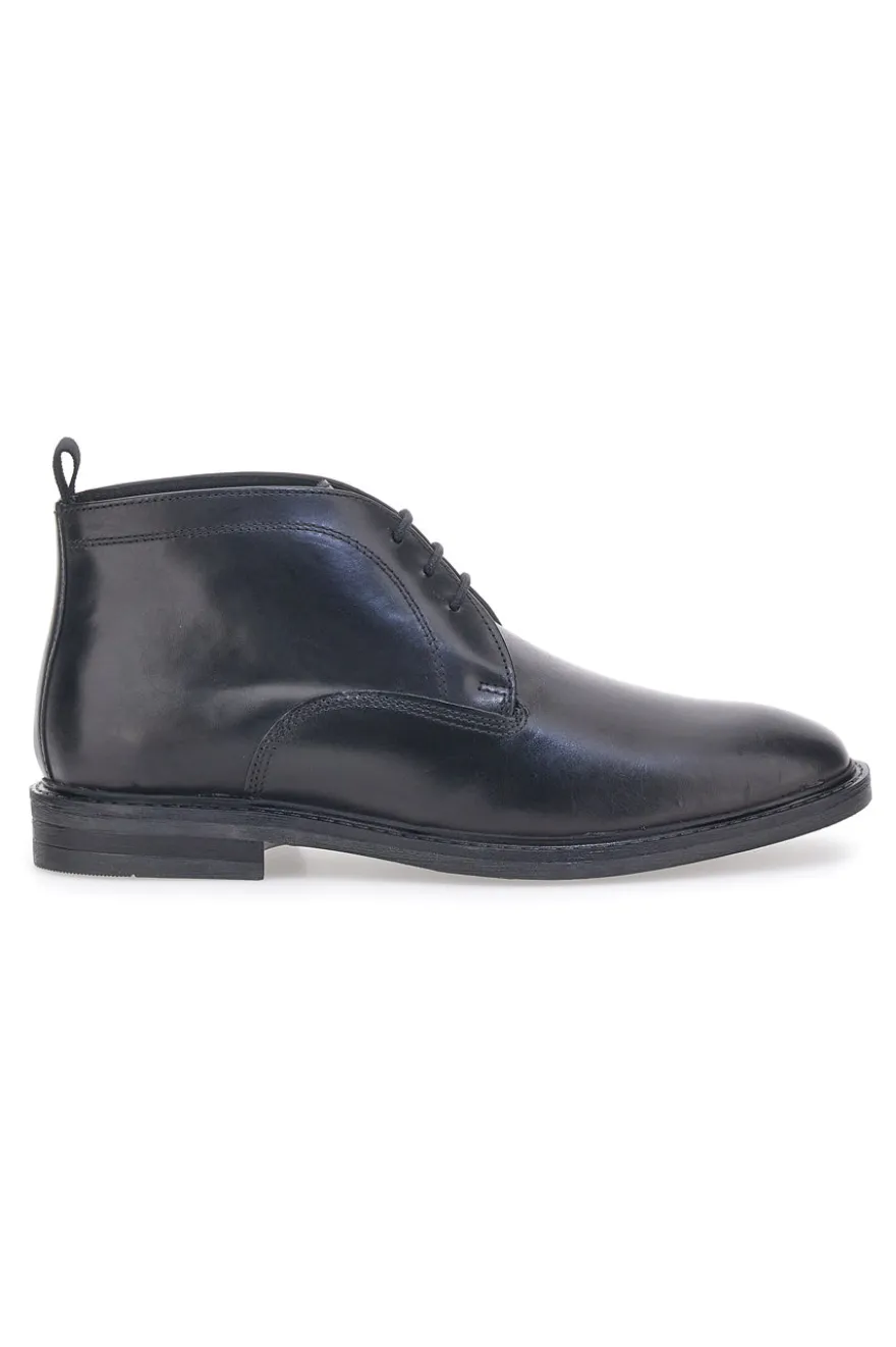 Scarpe Stringate Alte Nere Max Dillan 007