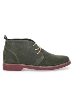 Scarpe Stringate Alte Verdi In Pelle Scamosciata Pittarello Class 322