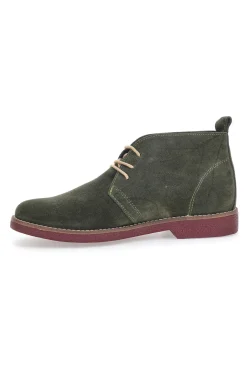 Scarpe Stringate Alte Verdi In Pelle Scamosciata Pittarello Class 322