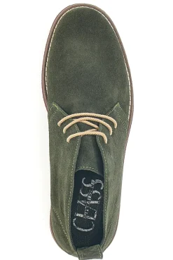 Scarpe Stringate Alte Verdi In Pelle Scamosciata Pittarello Class 322