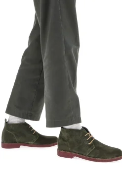 Scarpe Stringate Alte Verdi In Pelle Scamosciata Pittarello Class 322
