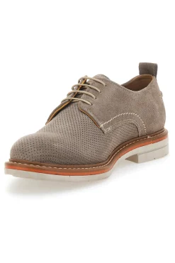 Scarpe Stringate Beige In Vera Pelle Pittarello Active 2401