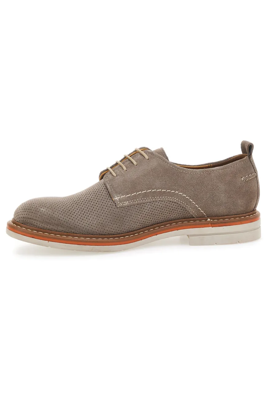Scarpe Stringate Beige In Vera Pelle Pittarello Active 2401