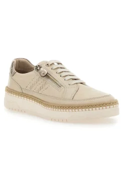 Scarpe Stringate Beige In Vera Pelle Pittarello Active