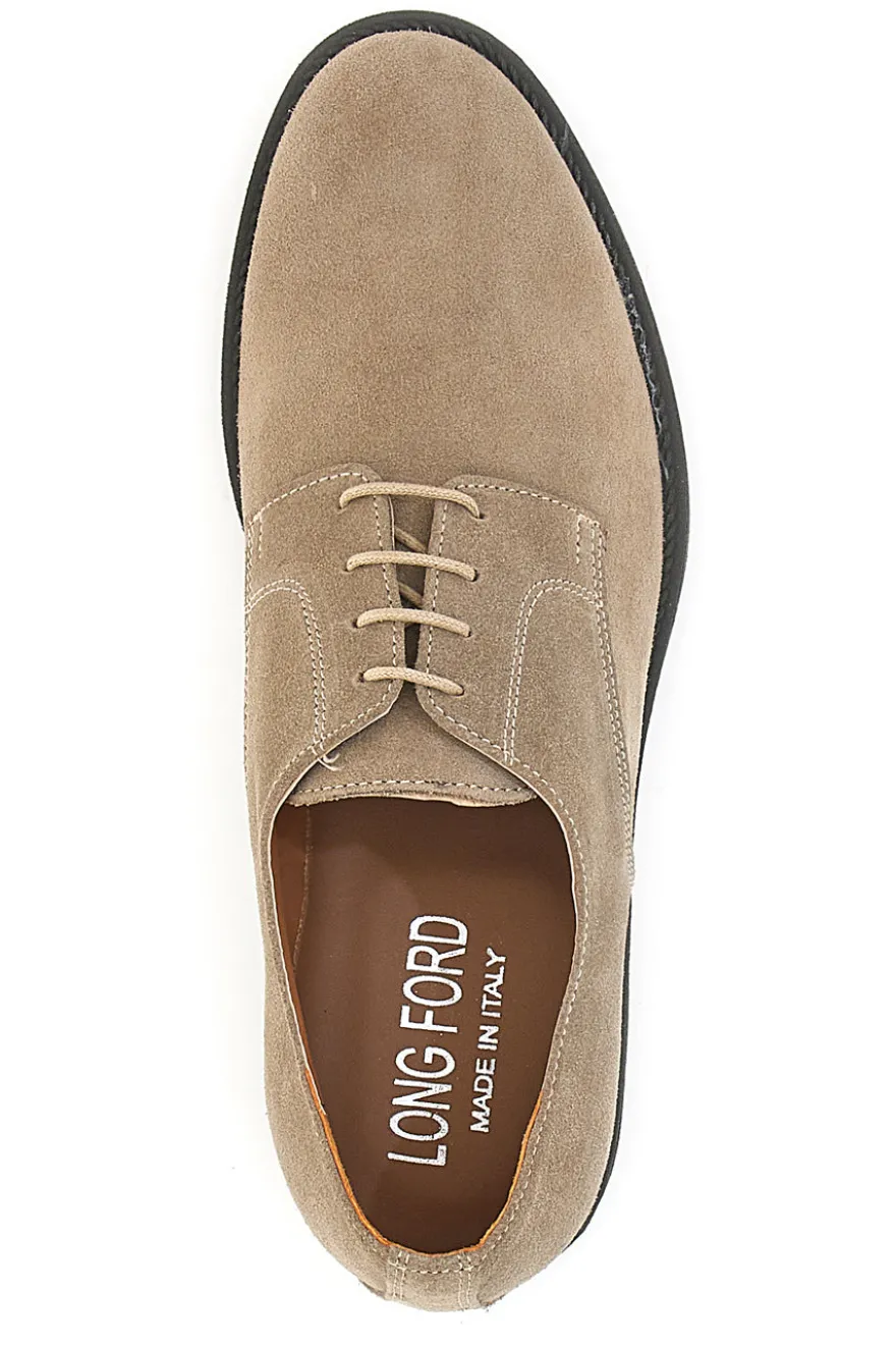 Scarpe Stringate Beige Vera Pelle Longford 600