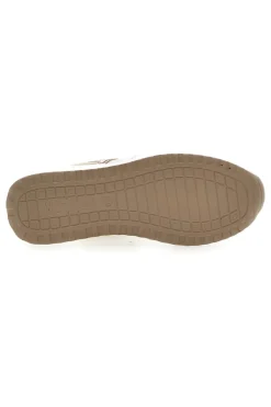 Scarpe Stringate Bianche e Oro con Platform INBLU 422 IN