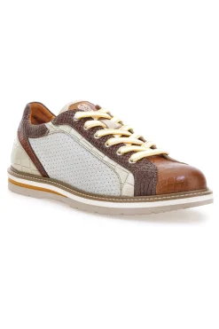 Scarpe stringate bianche con dettagli stampa cocco Pittarello Eco 26122922 da Uomo | Pittarello