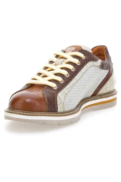 Scarpe stringate bianche con dettagli stampa cocco Pittarello Eco 26122922 da Uomo | Pittarello