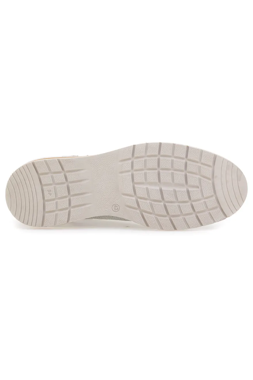 Scarpe stringate bianche con dettagli stampa cocco Pittarello Eco 26122922 da Uomo | Pittarello