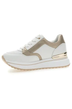 Scarpe Stringate Bianco con Tomaia Decorata INBLU 426 IN