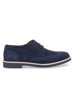 Scarpe Stringate Blu In vera Pelle Scamosciata Pittarello 1112