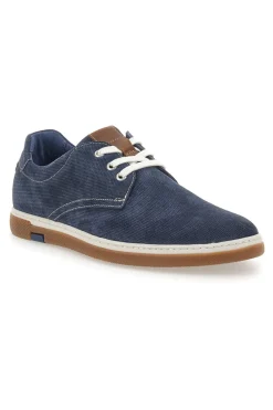 Scarpe Stringate Blu con Tomaia Traforata in Pelle PITTARELLO ECO 200012