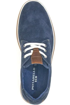 Scarpe Stringate Blu con Tomaia Traforata in Pelle PITTARELLO ECO 200012