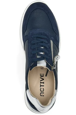 Scarpe Stringate Blu Con Platform Pittarello Active 2302