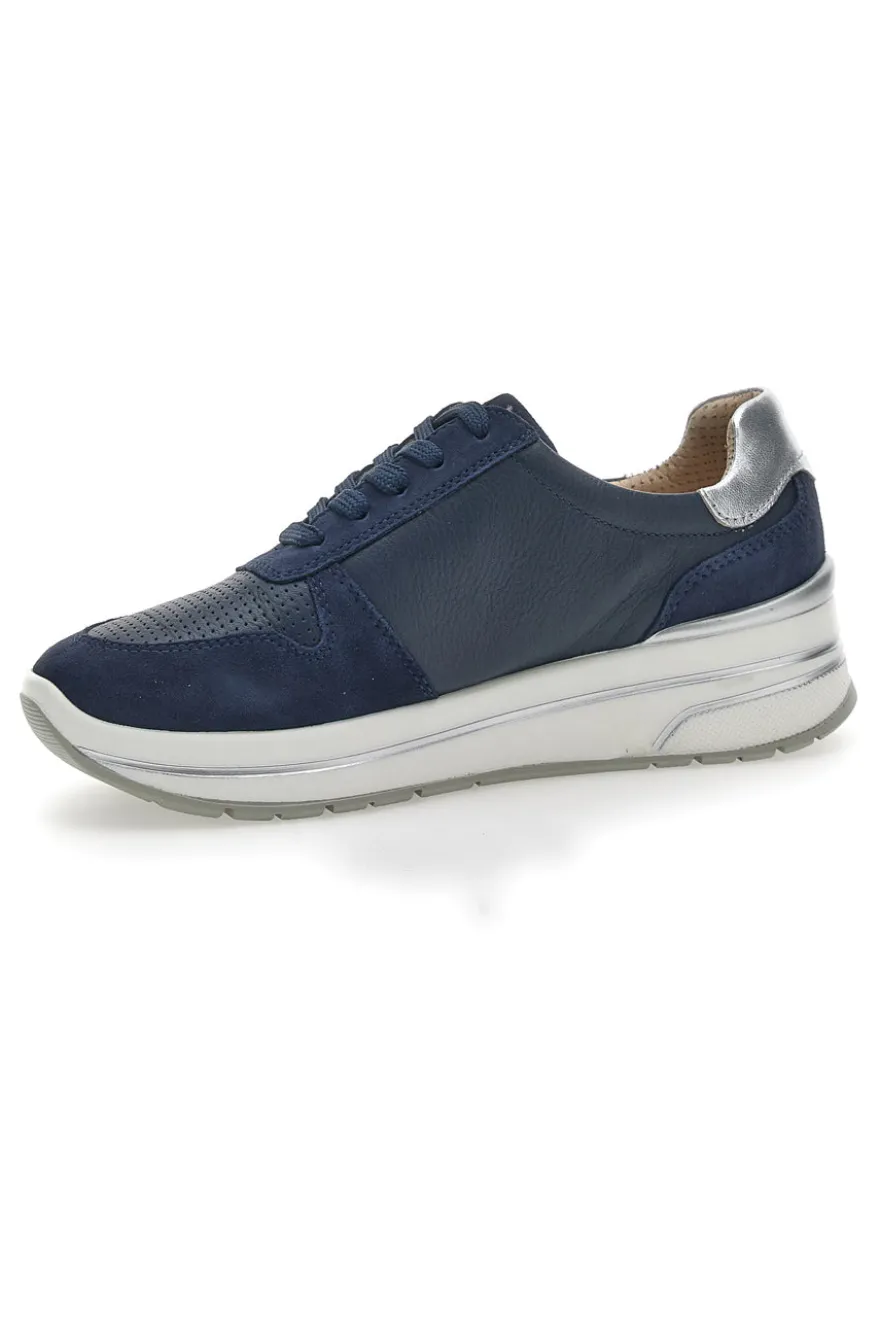 Scarpe Stringate Blu Con Platform Pittarello Active 2302