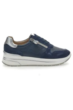 Scarpe Stringate Blu Con Platform Pittarello Active 2302