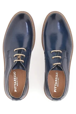 Scarpe Stringate Blu Con Lacci a Contrasto Pittarello 8025