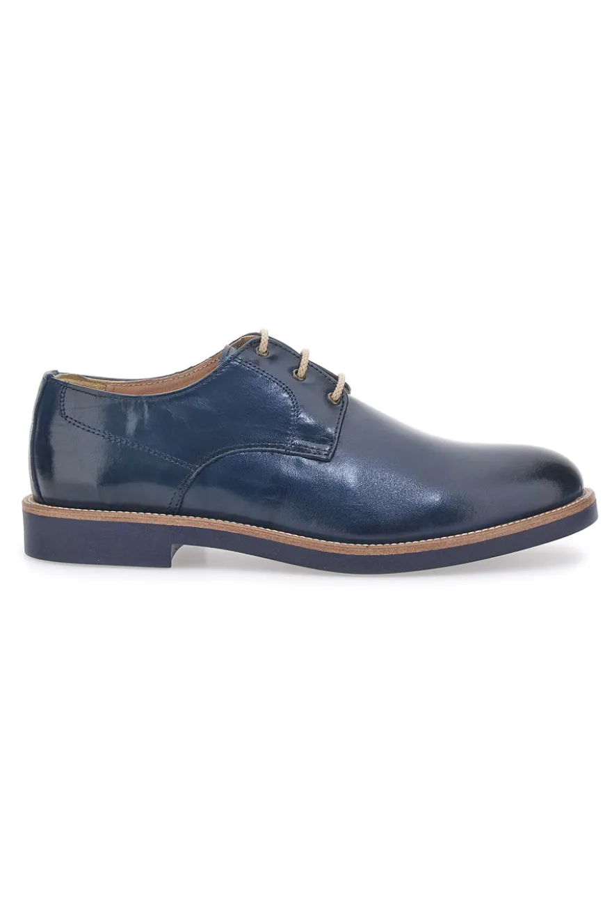 Scarpe Stringate Blu Con Lacci a Contrasto Pittarello 8025