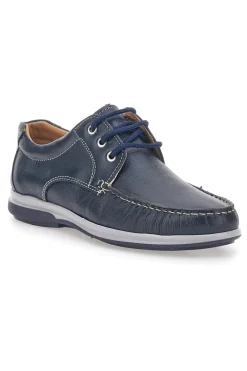 Scarpe Stringate Blu in Pelle Made in Italy Max Dillan 01