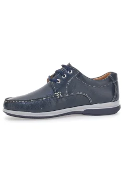 Scarpe Stringate Blu in Pelle Made in Italy Max Dillan 01