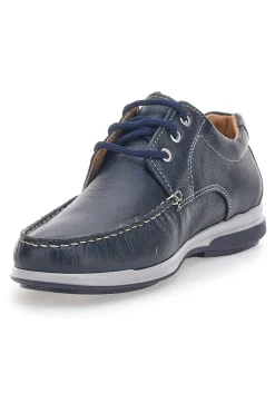Scarpe Stringate Blu in Pelle Made in Italy Max Dillan 01