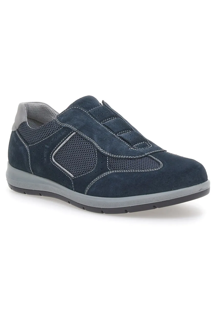 Scarpe Stringate Blu In Pelle Imac 751551760118