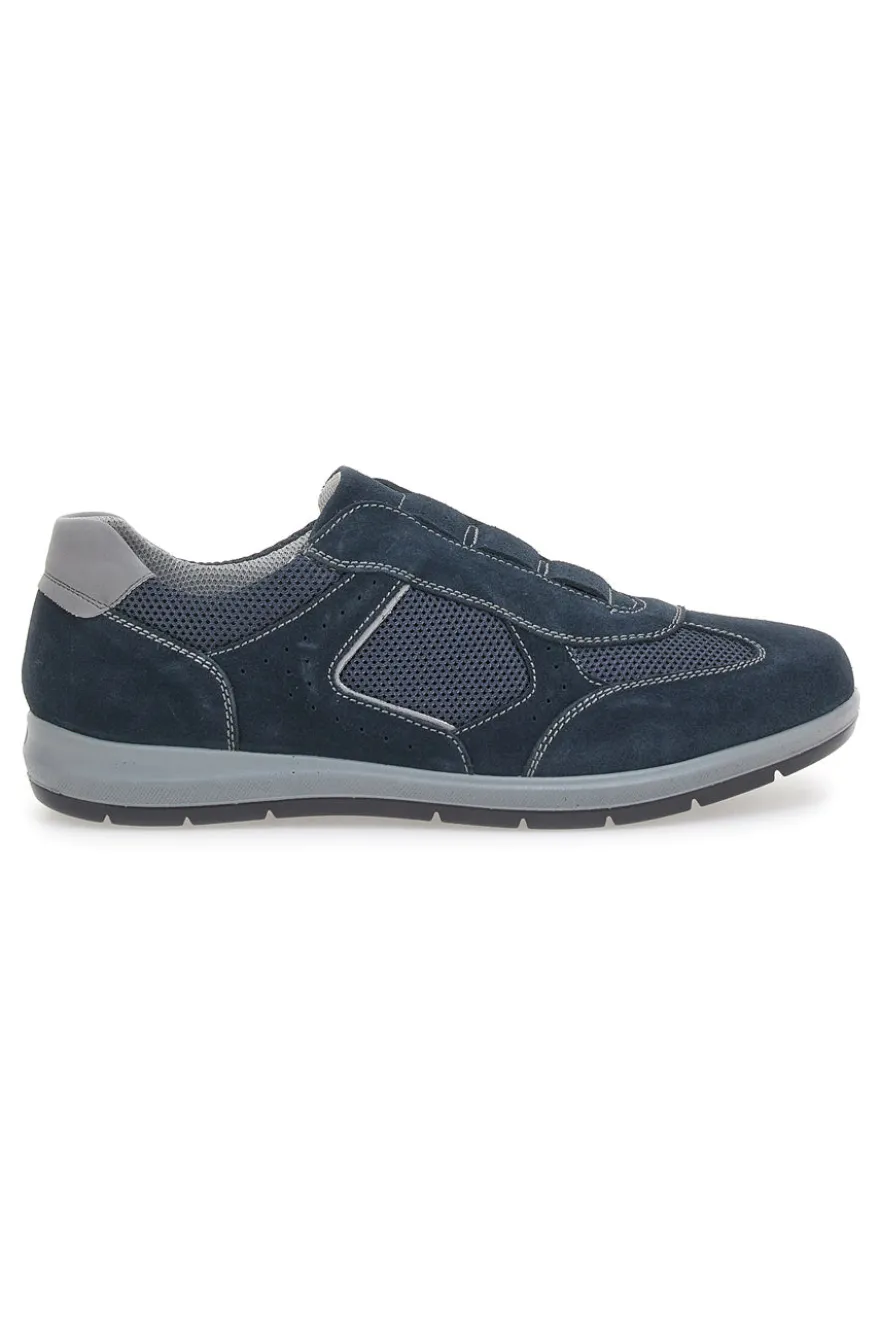 Scarpe Stringate Blu In Pelle Imac 751551760118