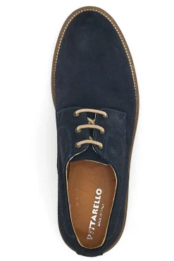 Scarpe Stringate Blu In Pelle Scamosciata Pittarello 8025