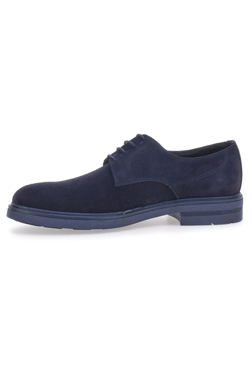 Scarpe Stringate Blu In Pelle Longford 606