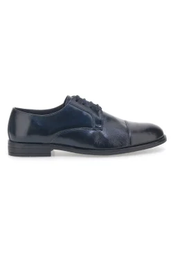 Scarpe Stringate Blu In Vera Pelle Pittarello Class 17
