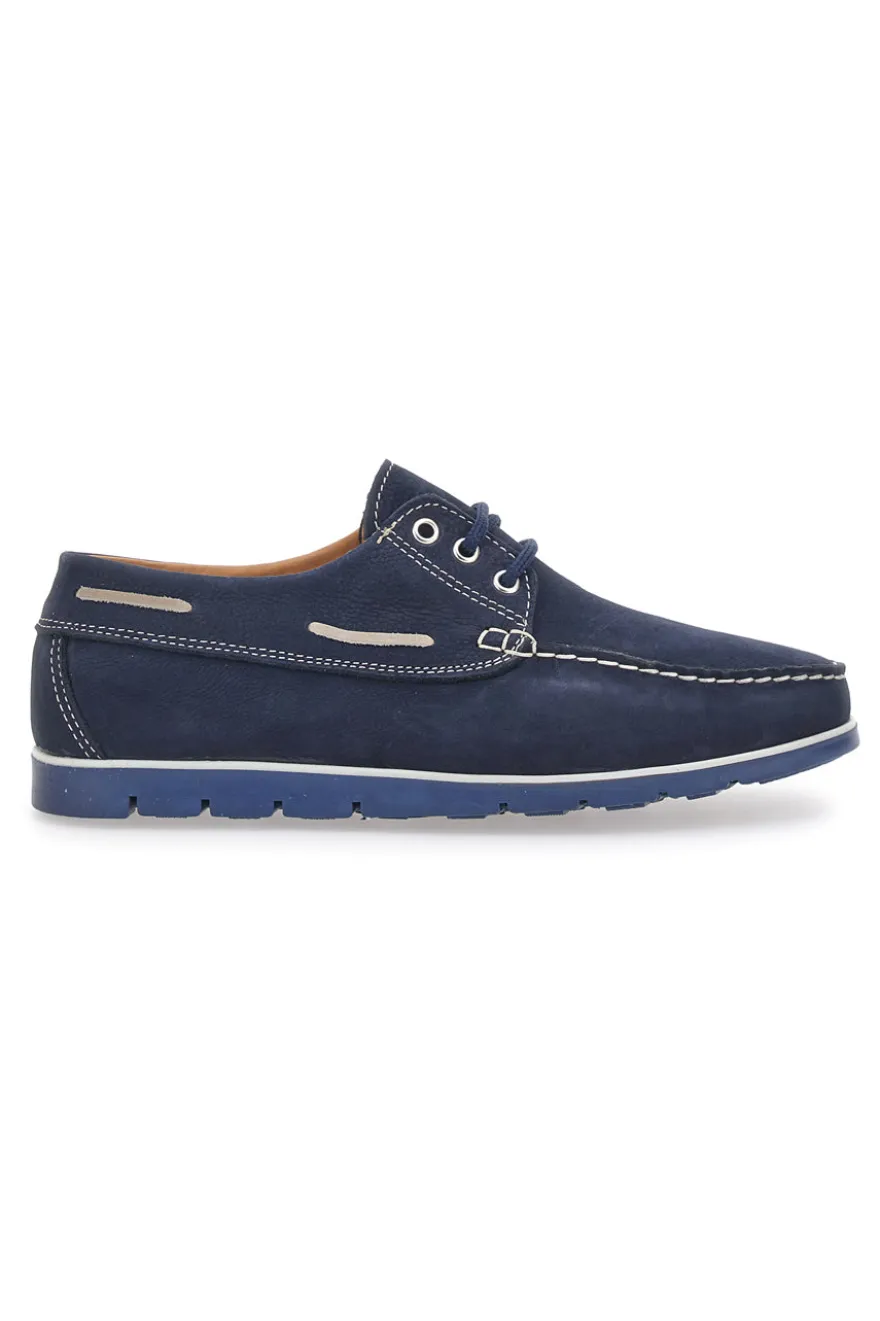 Scarpe Stringate Blu In Vera Pelle Claremorris 9