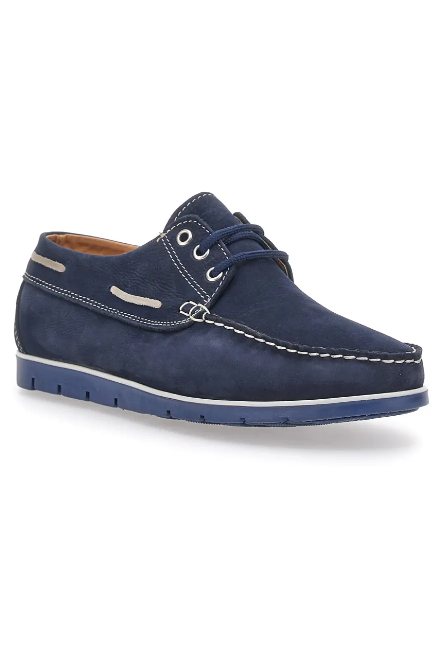 Scarpe Stringate Blu In Vera Pelle Claremorris 9