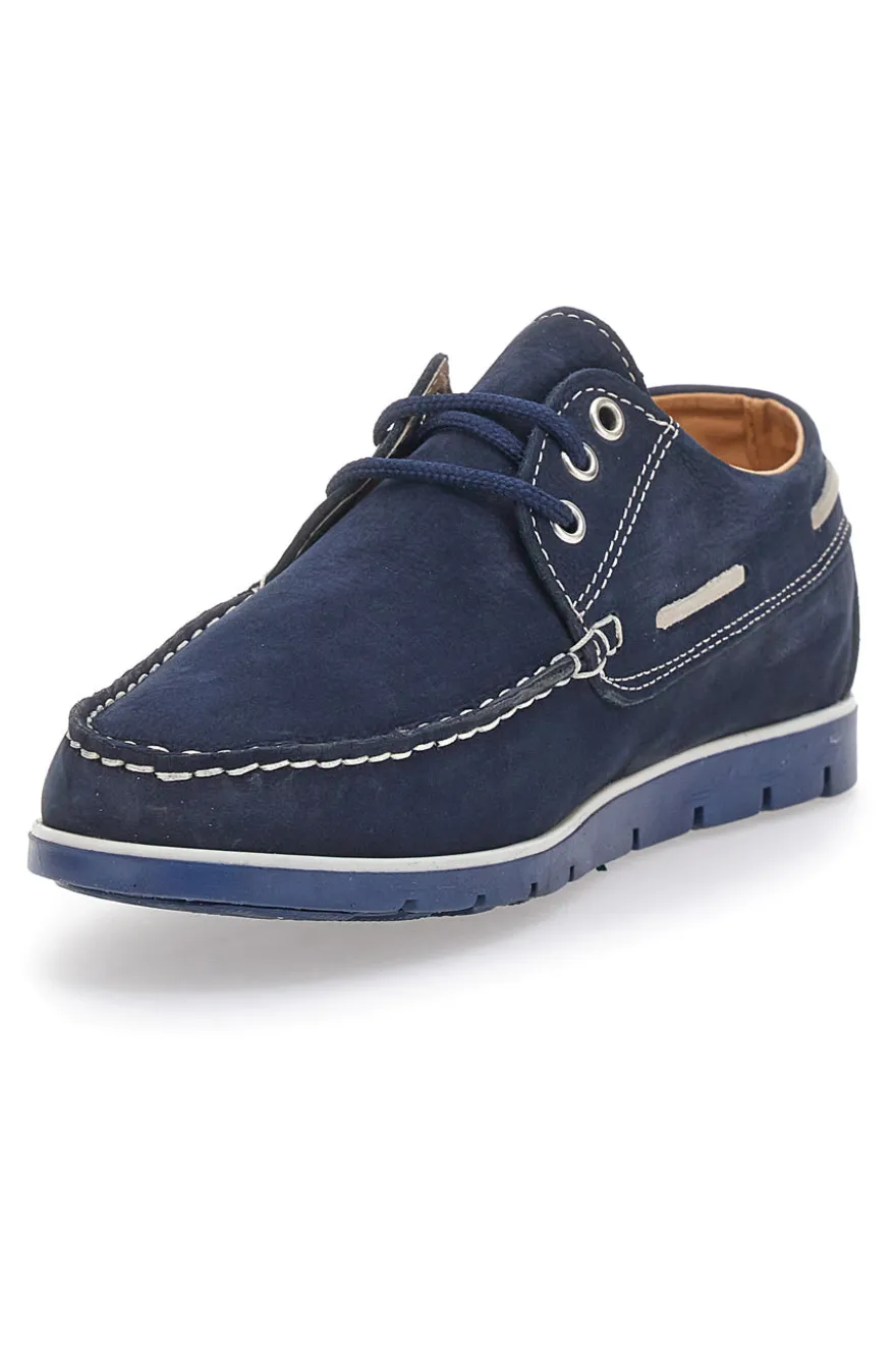 Scarpe Stringate Blu In Vera Pelle Claremorris 9